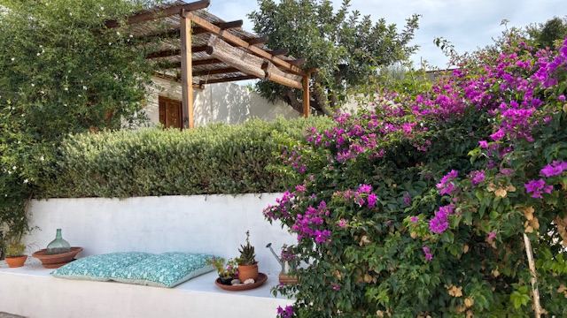 Paella al aire libre en La Casa del Aljibe